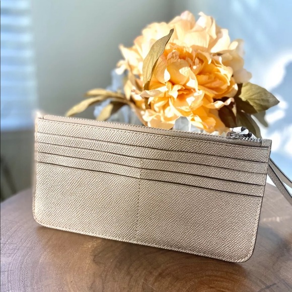 NEW COACH ZIP TOP WALLET IN COLORBLOCK - Picture 4 of 8